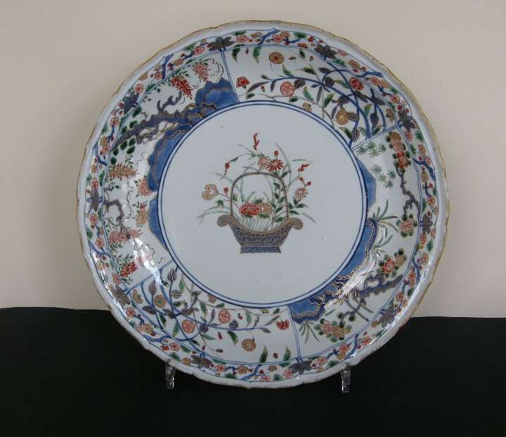 Dish "Famille verte" porcelain - Kangxi period